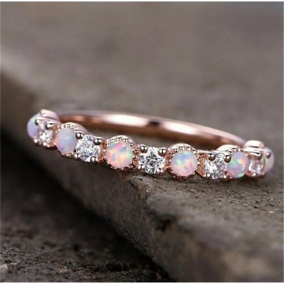 Jewelry - Zuzana Rose Gold Ring Fire Opal
